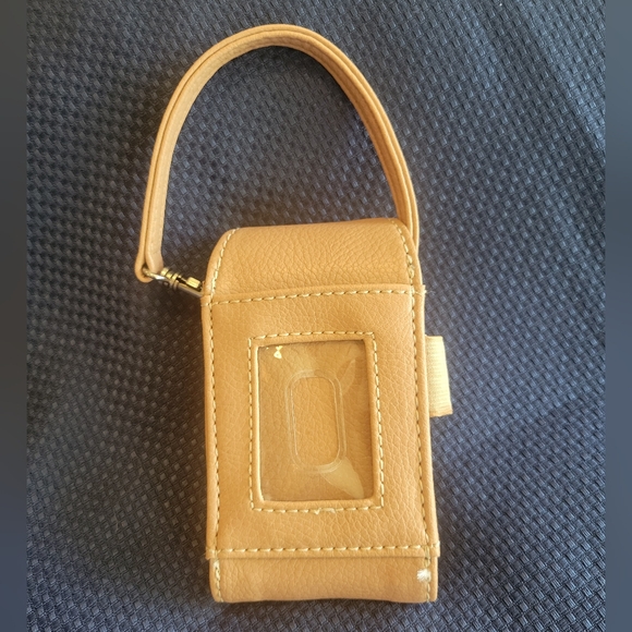 Holster case detachable phone/cards/ID velcro closure. Never used. Tan. Unisex - Picture 6 of 7